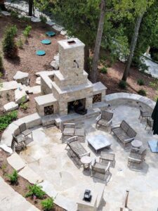 Luxury Chimney and fireplace patio Installations